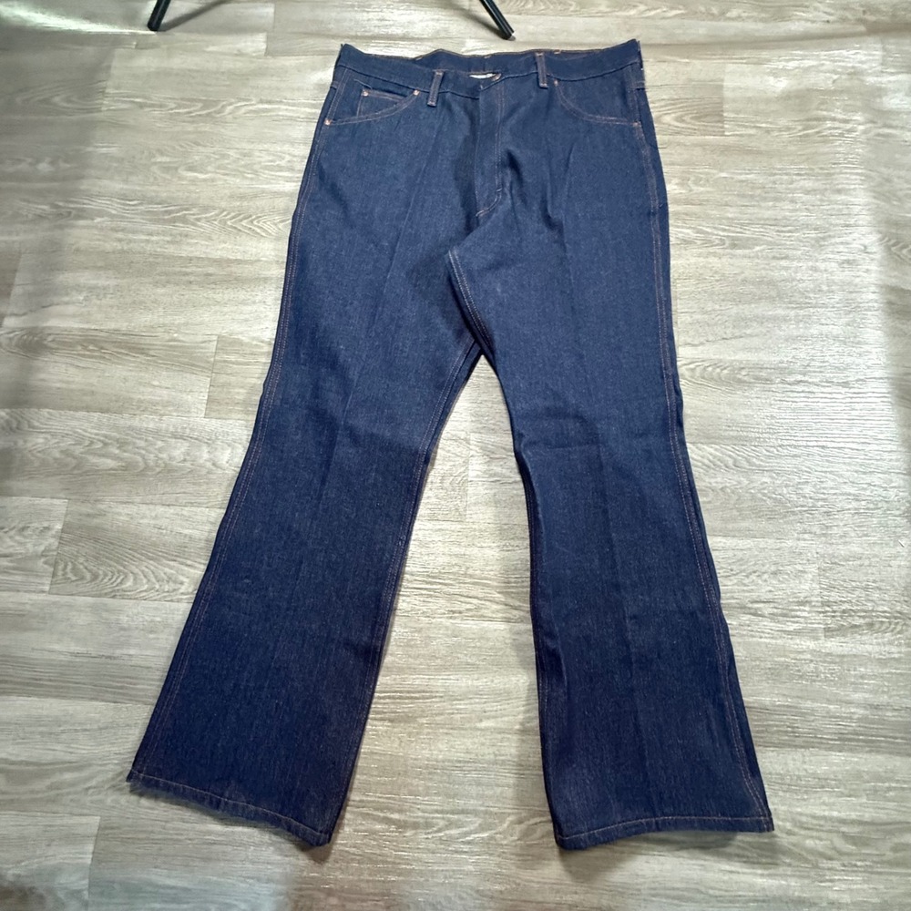 Vintage Roebucks Sears Mens Dark Wash Denim Jeans 40x32 Made in USA Western
